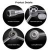 Camping Gas Tank Connector 1 to 4 Outdoor Gas Tank Adapter with Extension Rod for Gas Lamps