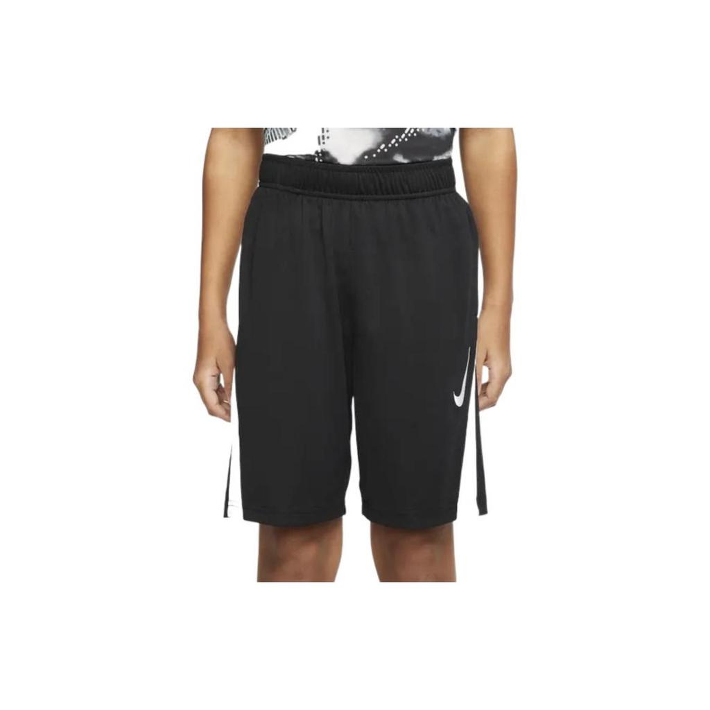 Nike Kids Logo Color-Block Panel Straight-Leg Shorts Kids Bottoms Black CJ9272-010