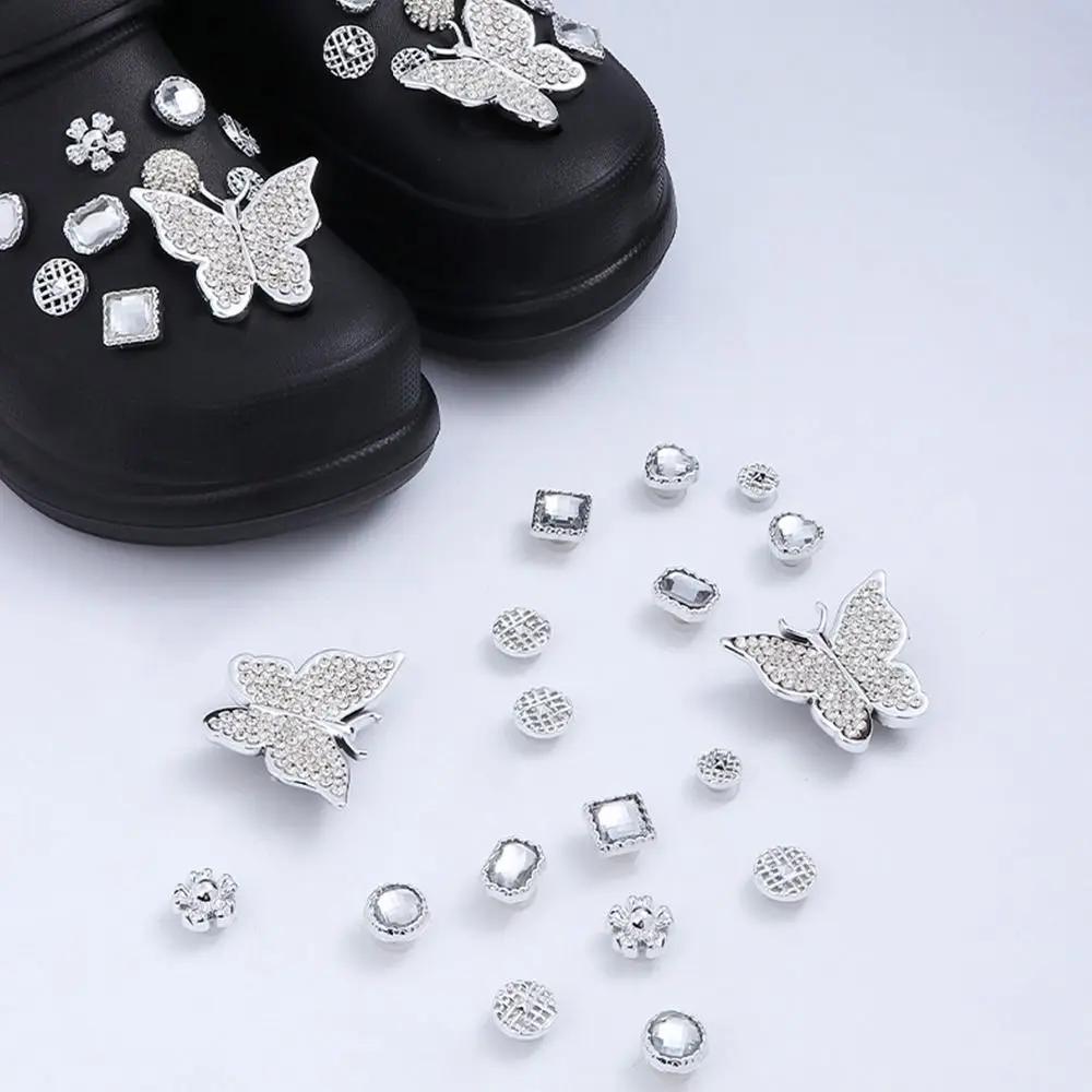Charms Rhinestone Shoes Chain Decor Butterfly Diamond Fashion Jewelry Accessories DIY Shoes Buckle Decorations