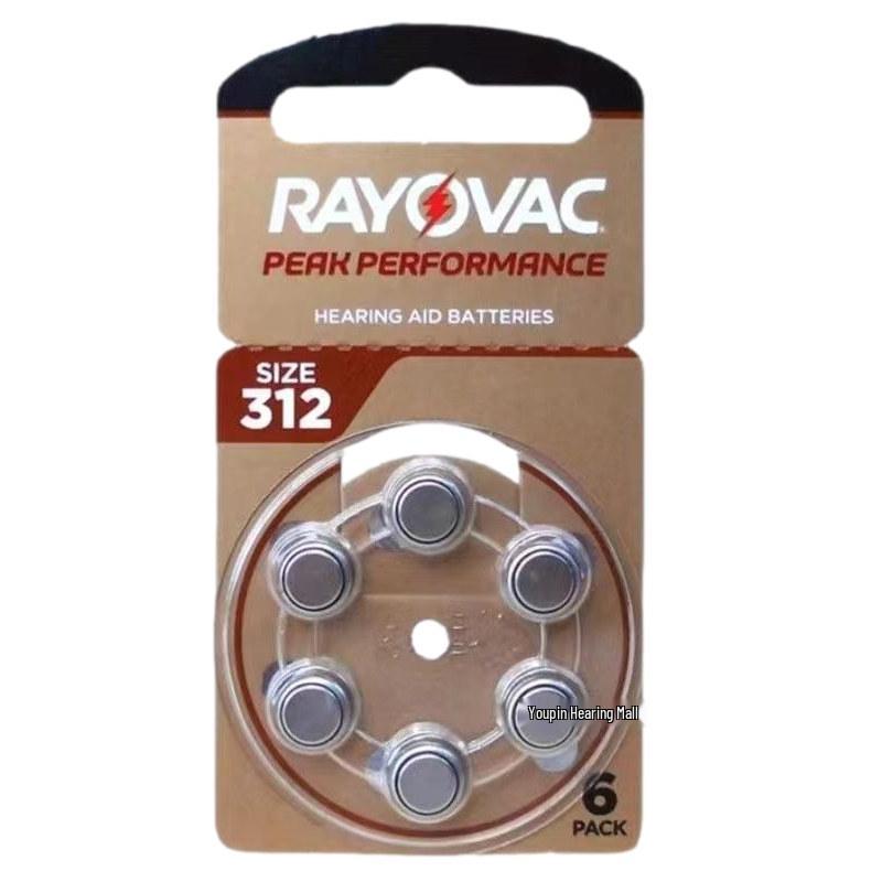 Rayovac Zinc-Air Hearing Aid Batteries 1.45V A10, A312, A13, A675 