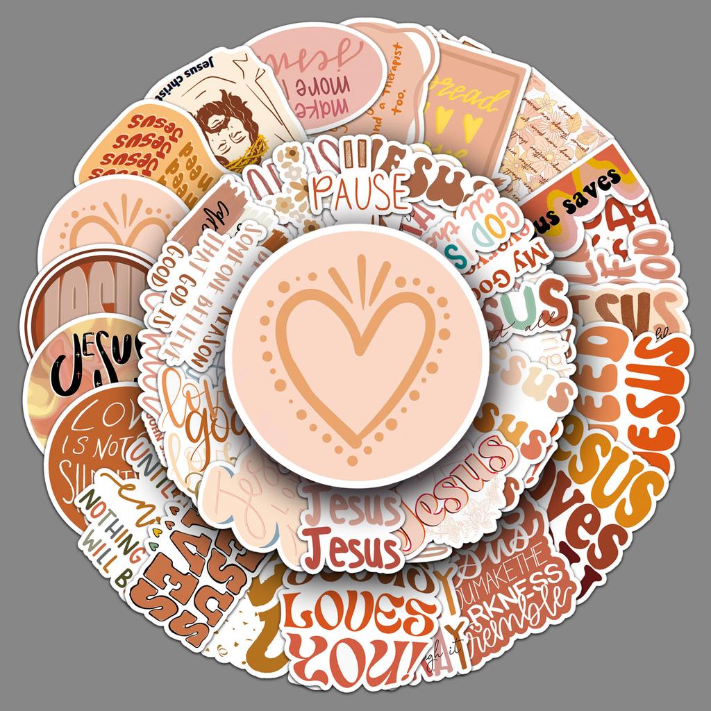 50 JD English Graffiti Stickers Personalized Decorative Decorative Water Cup Mobile Phone Case Computer Stickers