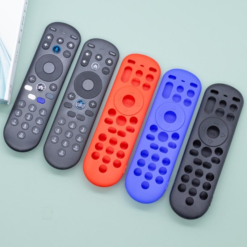 Flexible Silicone Remote Control Cover For Xumo MG3-R34010 TV Voice Remote Soft Protector with Lanyard Rope