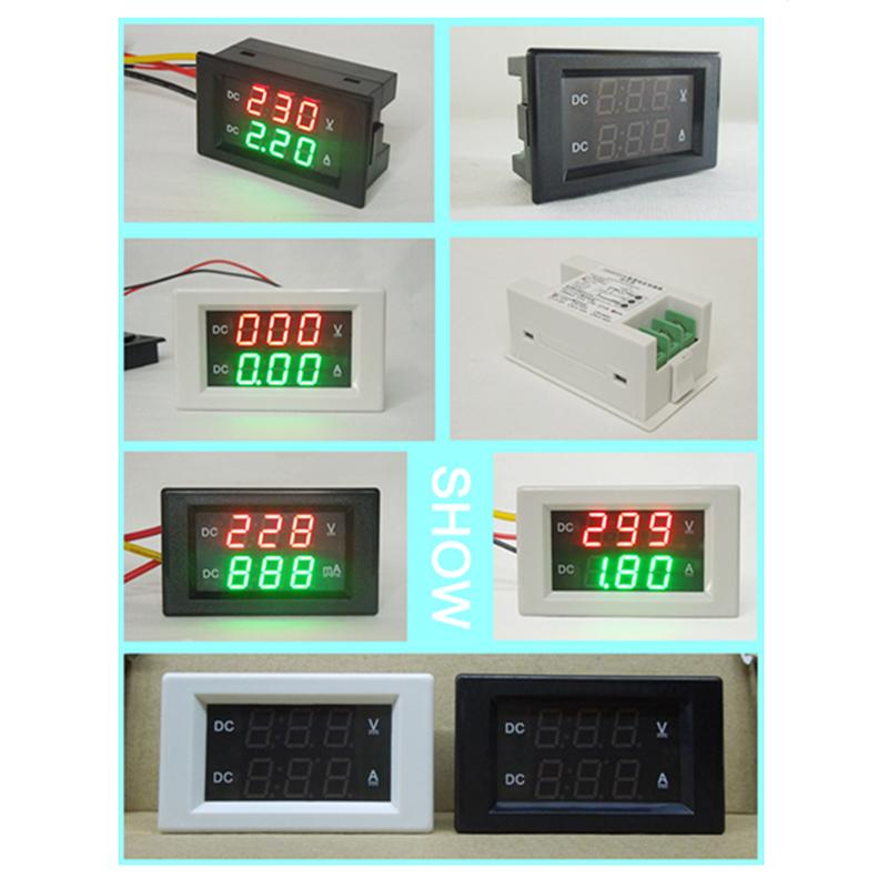 YB4835VA DC0-600V 1000V DC Digital Display Voltage and Current Meter Dual Display Digital 1KV High Voltage Meter Head