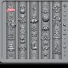 3D Baroque Angel Butterfly Christmas Tree Snowman Nail Art Mold Silicone Carving DIY Manicure Template for Nail Decorations