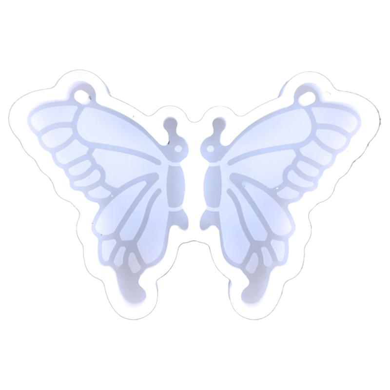 Butterfly-Silicone Resin Mold,Butterfly-Epoxy Casting Mold for DIY Crafts Pendant Jewelry Making Keychain Silicone Mold 1 чистый
