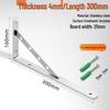 Sturdy Stainless Steel Triangle Wall-Mount Shelf Bracket
