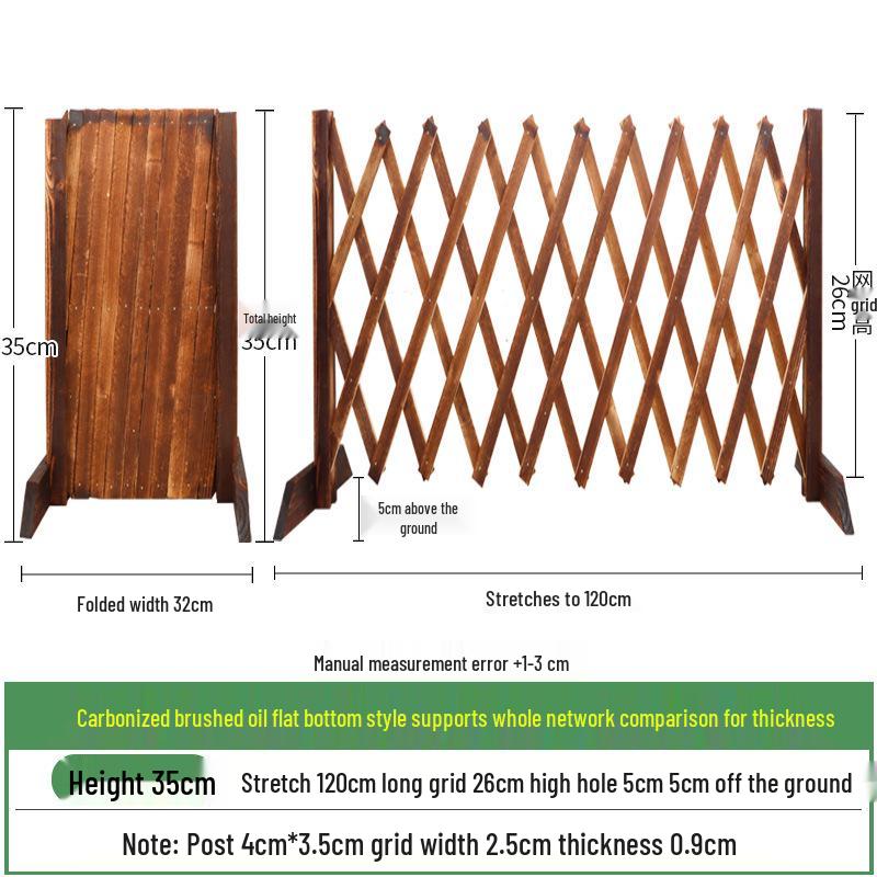 Extendable Anticorrosive Wood Garden Fence & Climbing Frame for Outdoor and Indoor Use