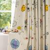 1PC LOZUJOJU Cartoon Space Children's Curtains 70-80% Blackout Curtains for Bedroom Living Room Home Decor