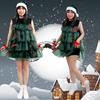 Christmas Skirt Festival Cos Clothing Cake Skirt Sleeveless Xmas Party Cosplay
