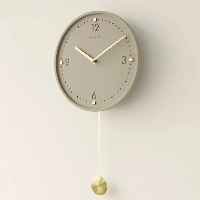 Minimalist Home Silent Wall Clocks High Quality Wall Decoration Light Luxury Wall Clock Reloj Pared Home Decoration Accessories