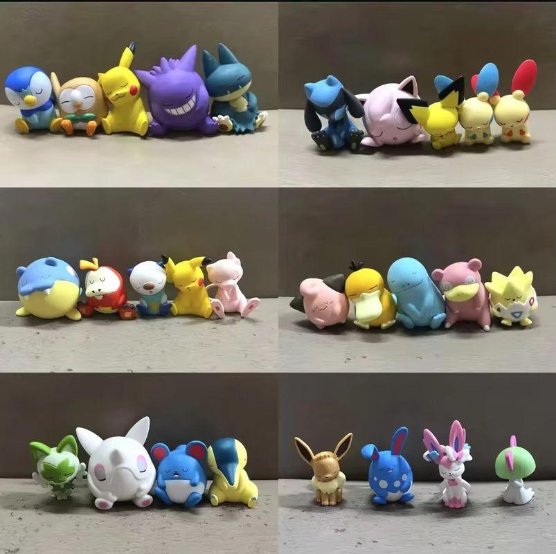 In Stock Full Series Anime Figures Toy Set Shoulder On Shoulder  Kawaii Pvc Action Figure Desktop Decor Surprise Gifts