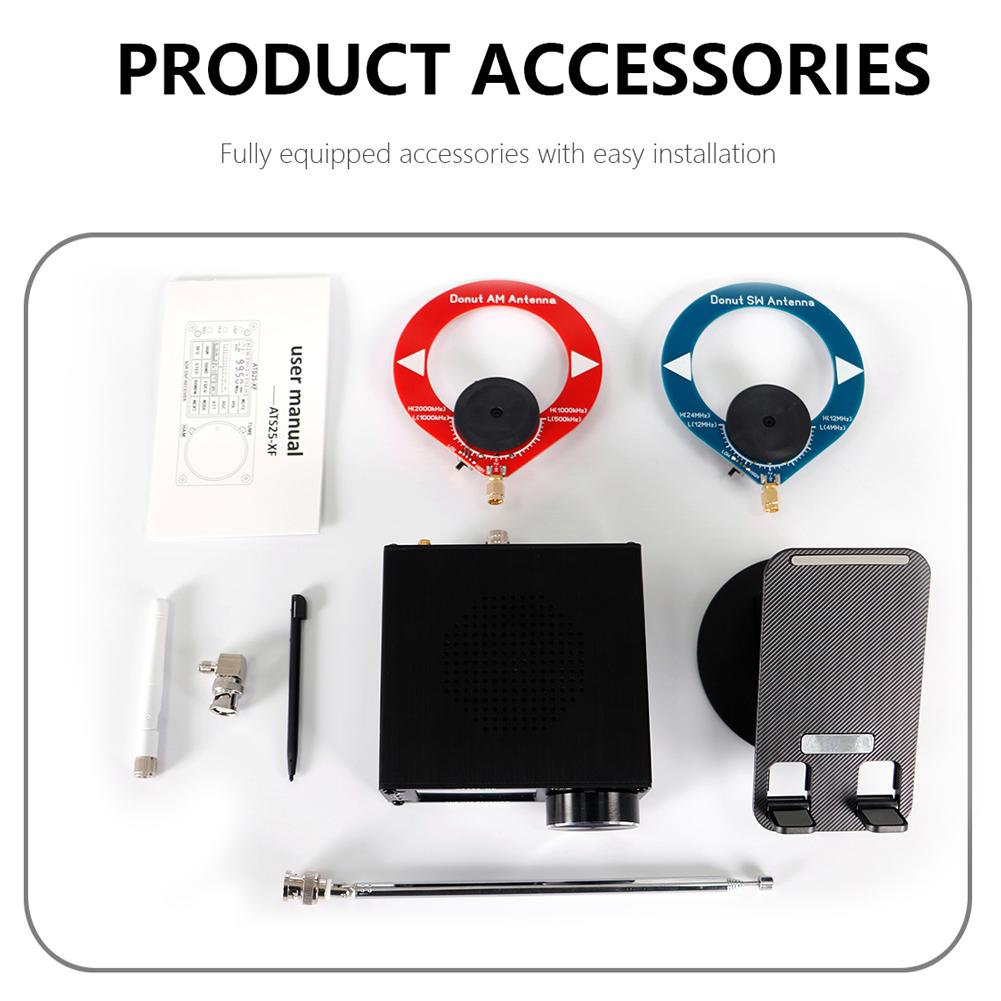 

Оригинальное радио ATS25-XF DSP Портативное полнодиапазонное радио 2,8-дюймовый TFT ЖК-дисплей Цифровое радио WIFI FM LW SW CB MW Радиоприемник-микшер 3000 мАч