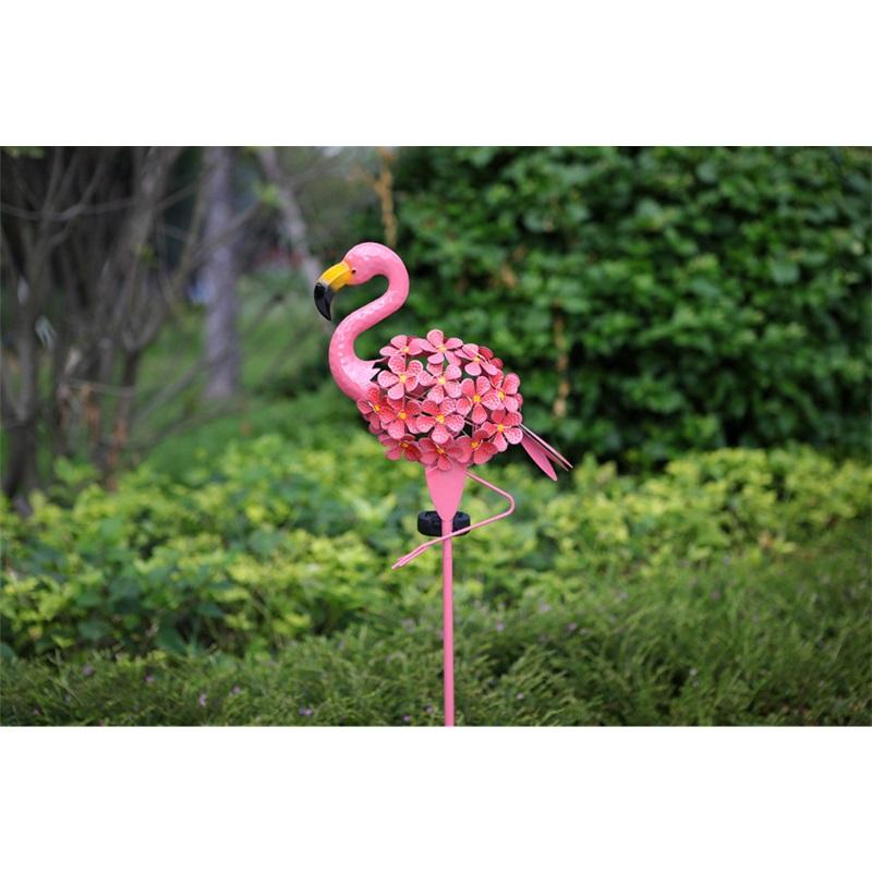 Solar Flamingo Lawn Light Outdoor Stake Light Landscape Decoration Villa Garden Courtyard Lamp Solar Powered Garden Light For Lawn And Patio