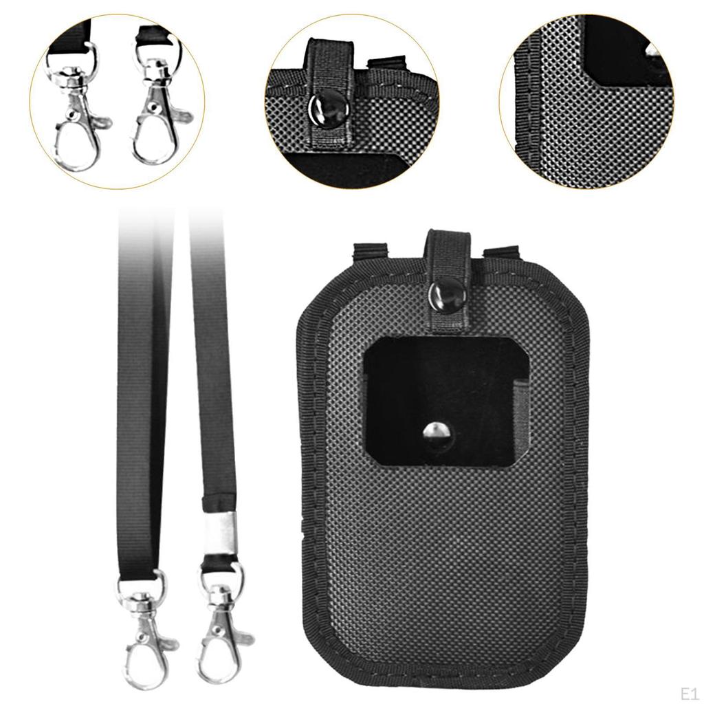 Enforcement Storage Case with Neck Lanyard Outdoor Organizer Lightweight Carrying Bag Pouch