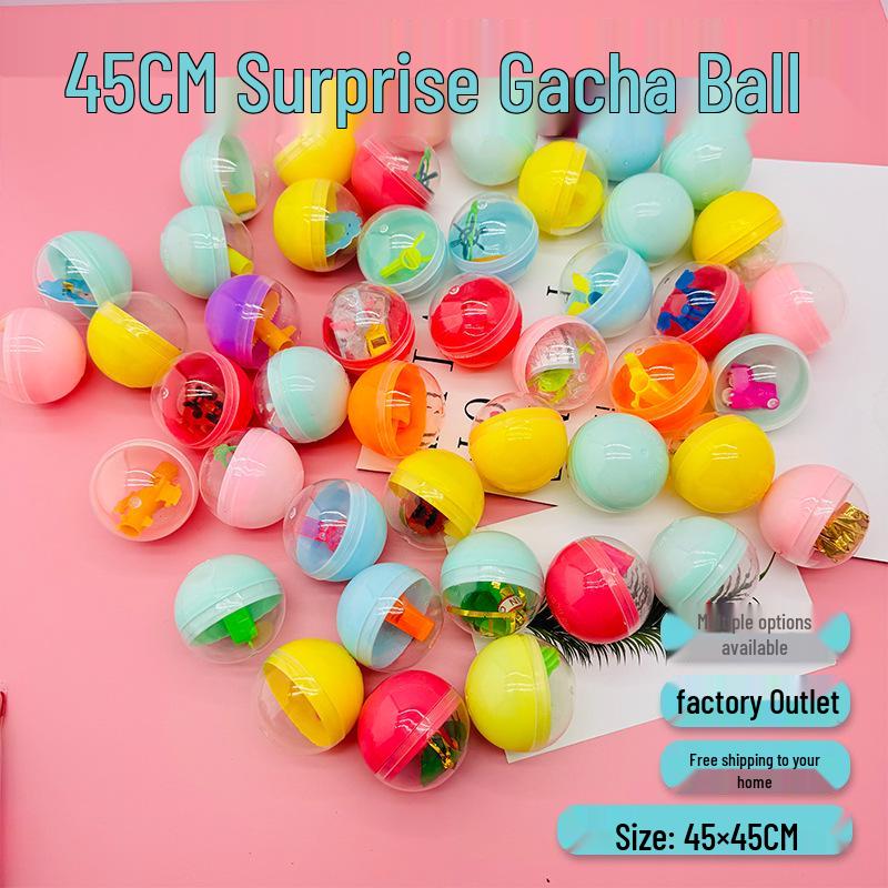 45cm Macaron Color Surprise Gashapon Toy: Blind Egg Machine with Round Ball Capsule for Boys and Girls