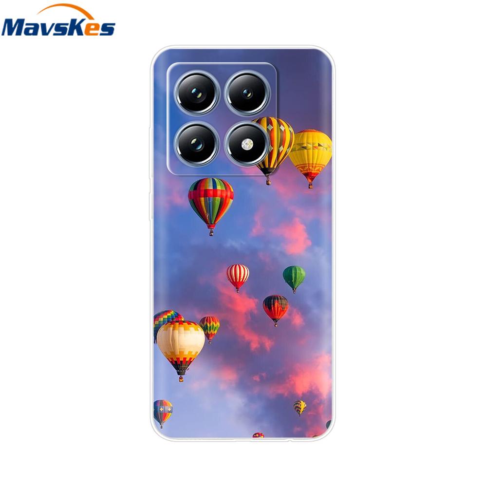For Xiaomi 14T 5G Case Cute Soft Transparent TPU Painted Silicone Cover For Xiaomi 14T Pro 5G 2024 Mi14T Phone Cases Coque Funda