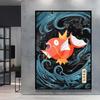 Print on Canvas  Gengar Classic Anime Posters Cartoon Character Picture HD Printing Retro Style Home Living Room Decor
