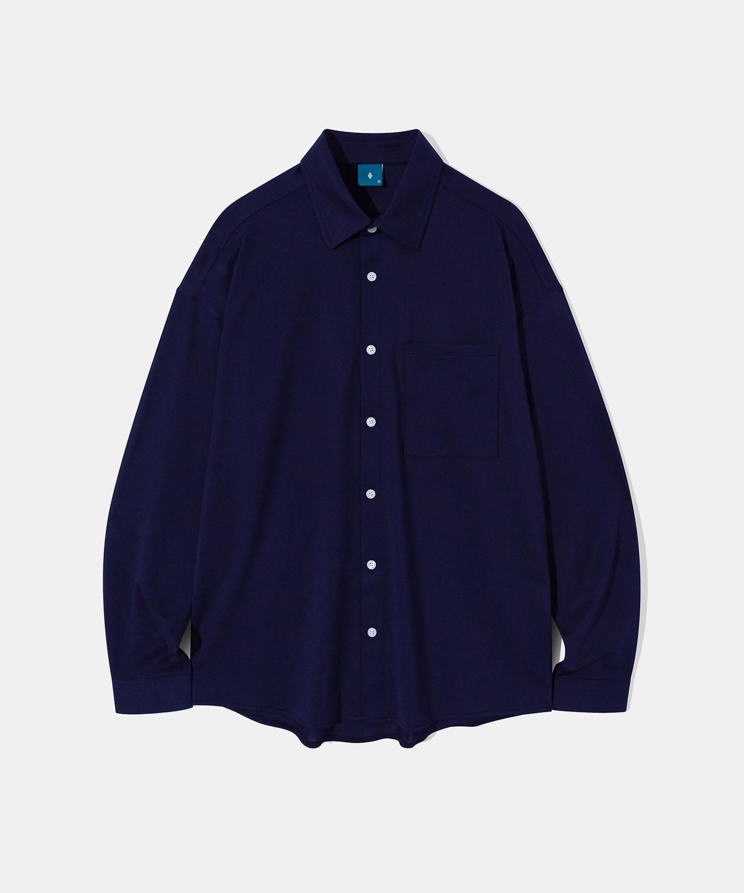 Diamond Leila Cool Square Tension Shirt S124 Navy Navy/L