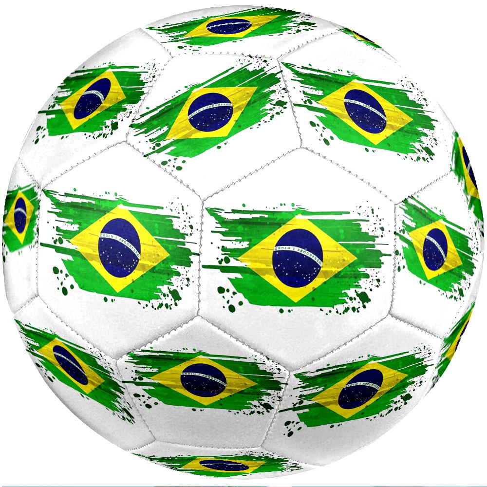 Brazil National Football Team Theme Soccer Ball Size 5 Soccer Ball Soft Touch Professional Training Football for Outdoor Sports