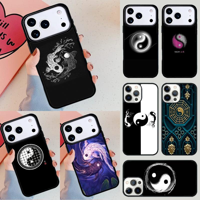 Tai chi Yin Yang Phone Case For iPhone 17 Air 14 15 13 12 Max Cover For Apple 16e 11 Pro Max Plus Coque