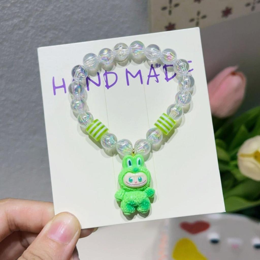 Brățară Labubu Stil Nou 2025 Drăguță cu Mărgele Acrilice Student Surori Coreene BFF Brățară Prietenie