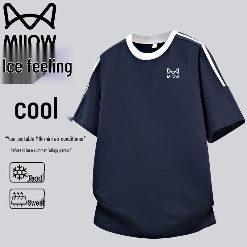 MaoRen Men s Casual Lightweight Breathable Round Neck T-Shirt S