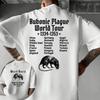 Bubonic World Tour Print Tshirts Men Women Casual Funny Meme T Shirt Fashion Vintage Oversized Cotton Short Sleeve Tshirt