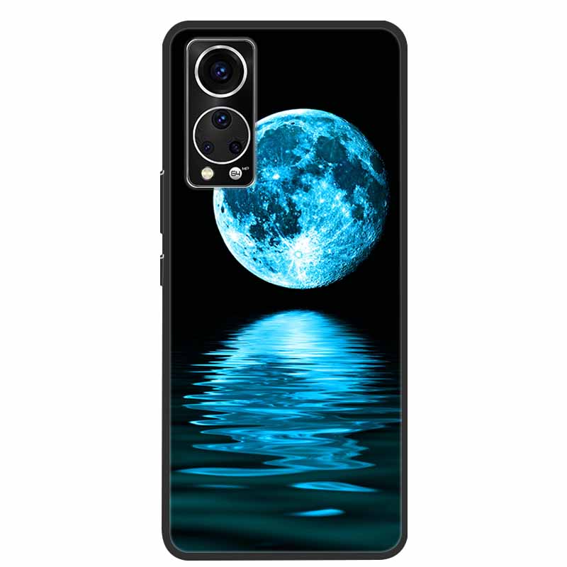 Für ZTE Axon 30 Handyhülle Cover Cooler Wolf Löwe Tiger Schwarzes Silikon Weiche Hülle Für ZTE Axon 30 Rückabdeckung Hülle Axon30 5G Hülle