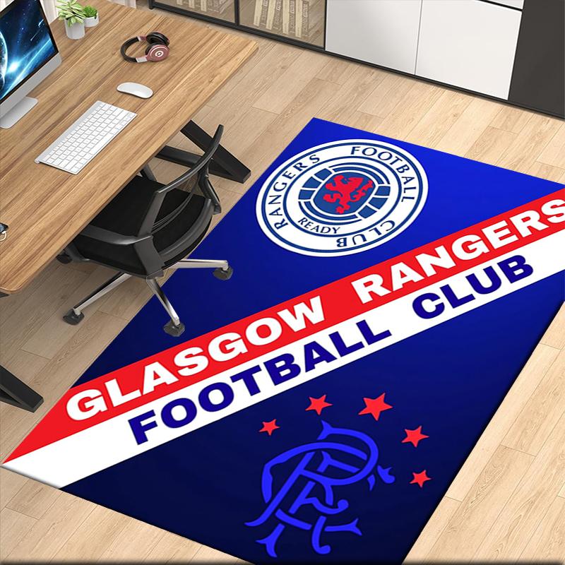 Rangers F.C Printed Carpet, for Office Chair Living Room Bedroom Kitchen Room Decor Gifts.