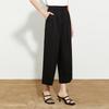 Tatu Women's High-Waist Straight Cropped Casual Pants