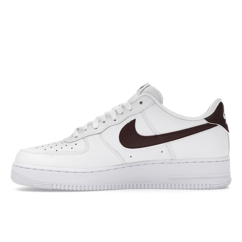 Nike Zapatillas para Hombre Air Force 1 07 Blanco Burgundy Crush FJ4146-112