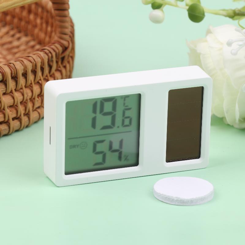 Solar Powered Thermometers Mini High Accuracy Digital Temperature Humidity Portable Measurement Meter Gauge Hygrometer