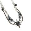 Men's Wing Pendant Necklace – 316L Stainless Steel Chain with CZ Stone, Modern Street Style Jewelry Gift for Boyfriend