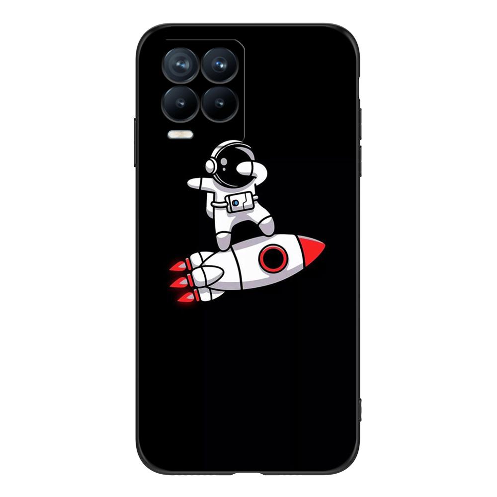 Für Realme 8 5G 4G Hülle Rückseitige Abdeckung Für Realme 8 Pro Hülle Für Realme 8i Hülle Für Realme8 Schwarze Tpu Hülle niedlich funy