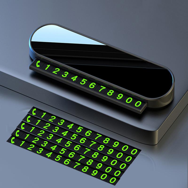 Car Phone Number Card Temporary Parking Card Plate Can Be Hidden Telephone Number Car Park Stop Automobile Accessories Styling