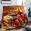 1PC Cristiano Ronaldo Patterned Flannel Blanket Suitable For All Seasons for Home Decor Warmth and Comfort Gifts Holiday Present