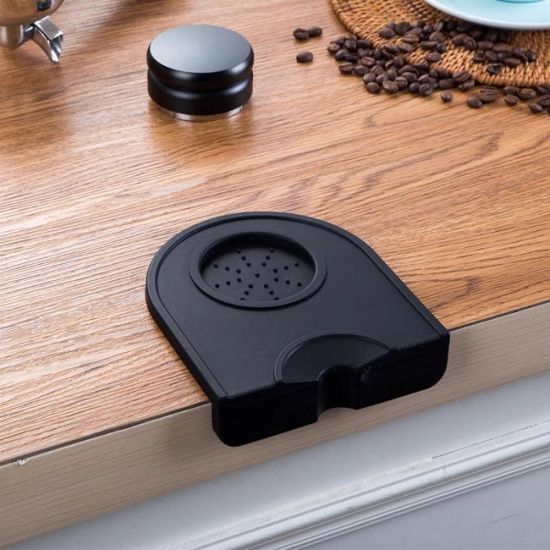 1pcCoffee Tamper Mat Coffee Portafilter Tamper Pad Silicone Non-Slip Heat Insulation Mat Coffee Machine Tool Storage Mat