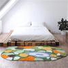 M-Modern-Irregular Green And Yellow Moss Carpet, Grass Moss Carpet Bedroom Kitchen Laundry Room Non-Slip Floor Mat