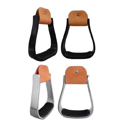 Estribos Antideslizantes para Montar a Caballo Ligeros de Aluminio Acojinados Estribos Western con Alfombrilla Antideslizante de Goma Duraderos