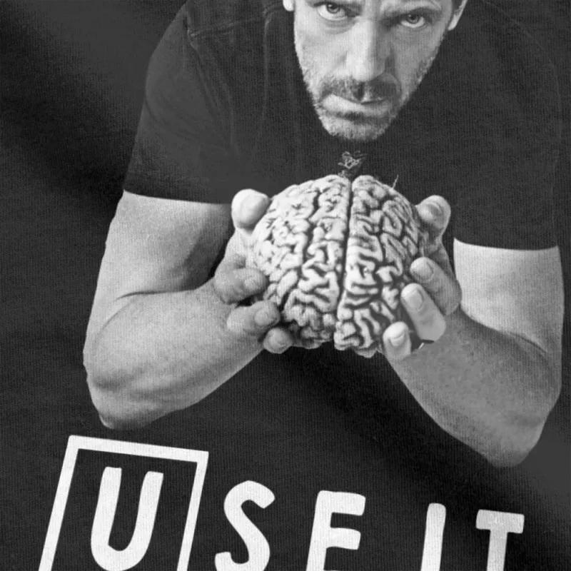 House MD Męska Koszulka DDrr House Użyj tego Zabawne Góry Bawełniana Koszulka z Krótkim Rękawem Niestandardowa Męska Koszulka Letnia Streetwear Duży Rozmiar
