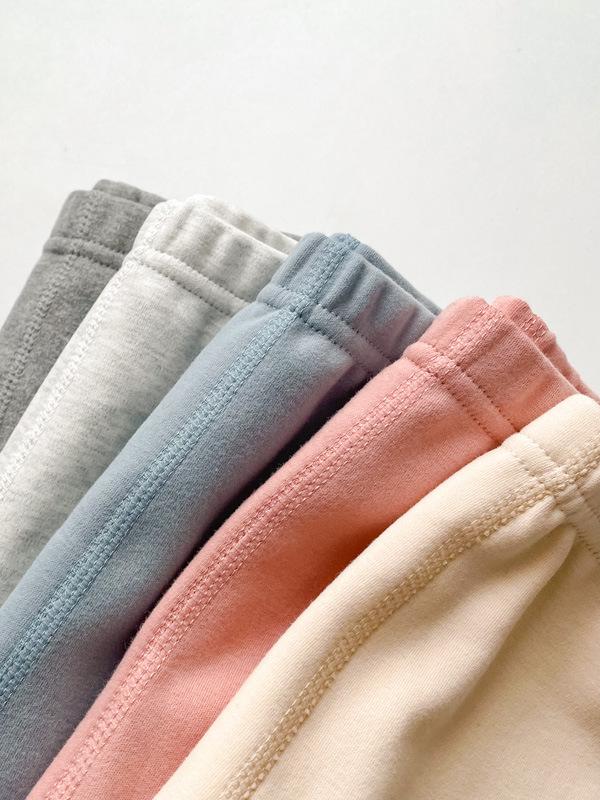 2023 Unisex Kinder Warme Baumwollfleece Hose für den Winter