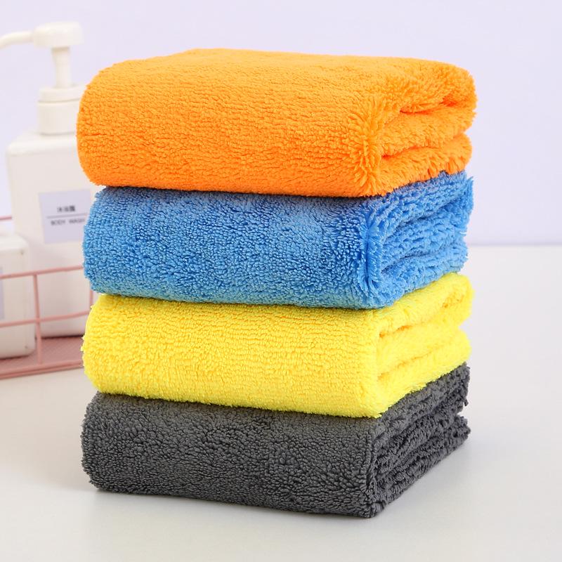 Premium Warp Knit High/Low Pile Non-Scratch Car Wash Towel for Water Absorption & Interior Cleaning