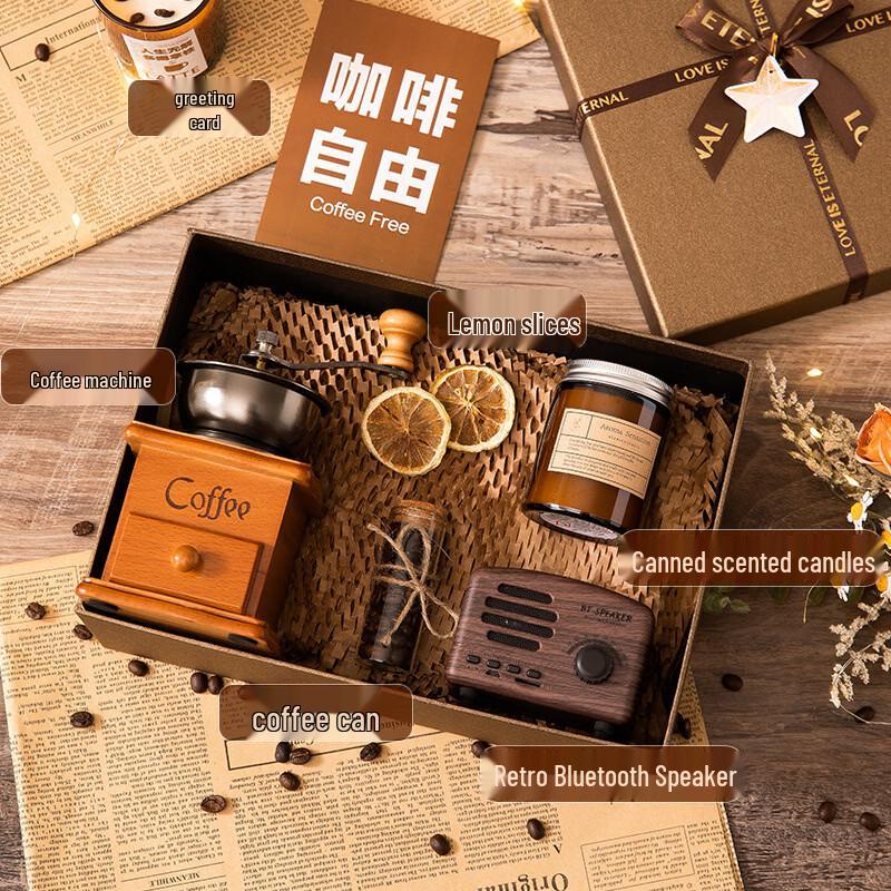 Jun Seventeen DU Premium Coffee Maker & Glass Cup Gift Set