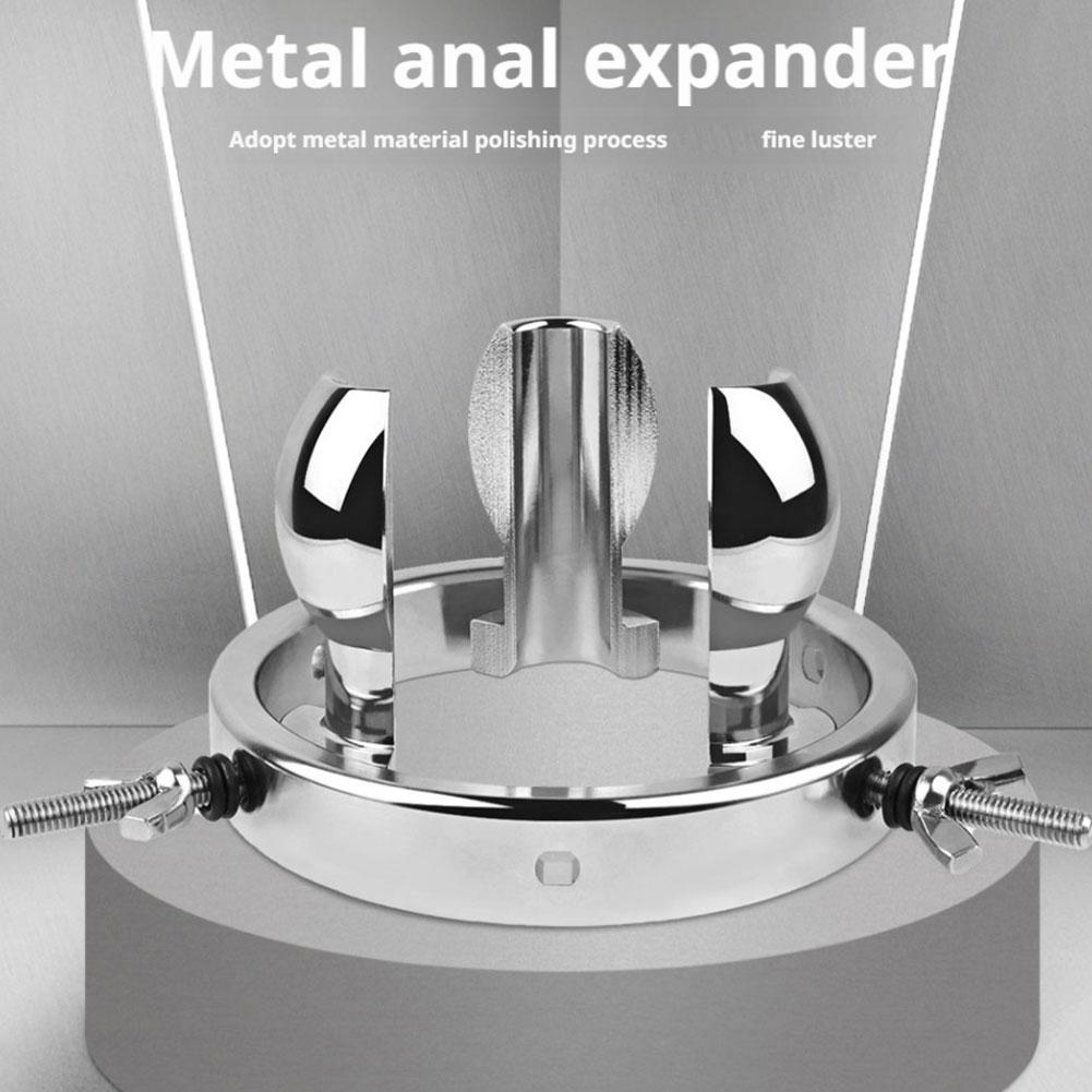 NEU Metall Verstellbarer Analplug Analer Expander Po Plugs Anus Sexspielzeug Anale Vaginal Dilator Erotische Werkzeuge Für Mann Frau