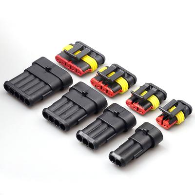 1.5 Series 1p-6p Car Waterproof Connector Connector Line Modification Accessories Atmosphere Lamp Plug Holder 5-piece Set