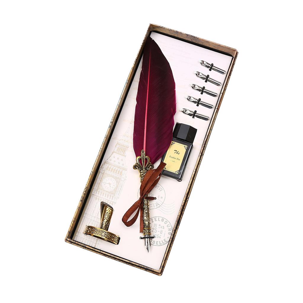 Literary Goose Quill Pen Girlfriend Birthday Graduation Commemorative Gift Friendship Creative Surprise Muse Festival Gift Dipping Pen