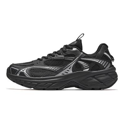 At2002 Retro Sports Low-Top Casual Running Shoes Women Sneaker Black Silver 922445502-4