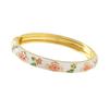 Elegant Enamel Bracelet Colorful Alloy Cloisonne Bangle Ethnic Floral Motifs Vintage Dropped Glaze Bracelet Party Jewelry