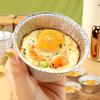100Pcs Egg Tart Cup Grease-proof Disposable DIY Aluminum Foil Mini Oyster Tray for Outdoor BBQ