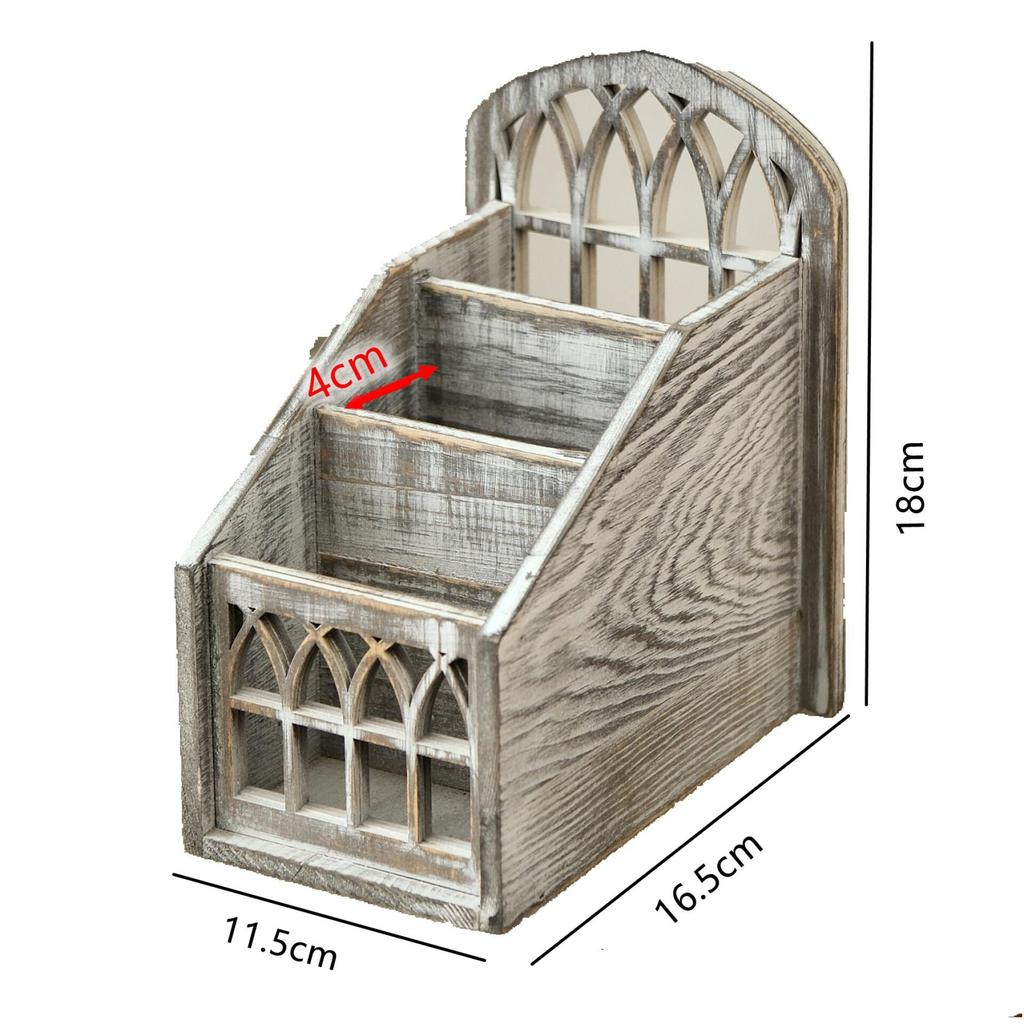 Οργανωτής Τηλεχειριστηρίων Ξύλινο Κουτί Αποθήκευσης με Καπάκι Vintage Σκανδιναβικό Στυλ Οργανωτής Σαλονιού για Τηλεχειριστήρια Σταθερά Είδη Επιτραπέζια Διακόσμηση